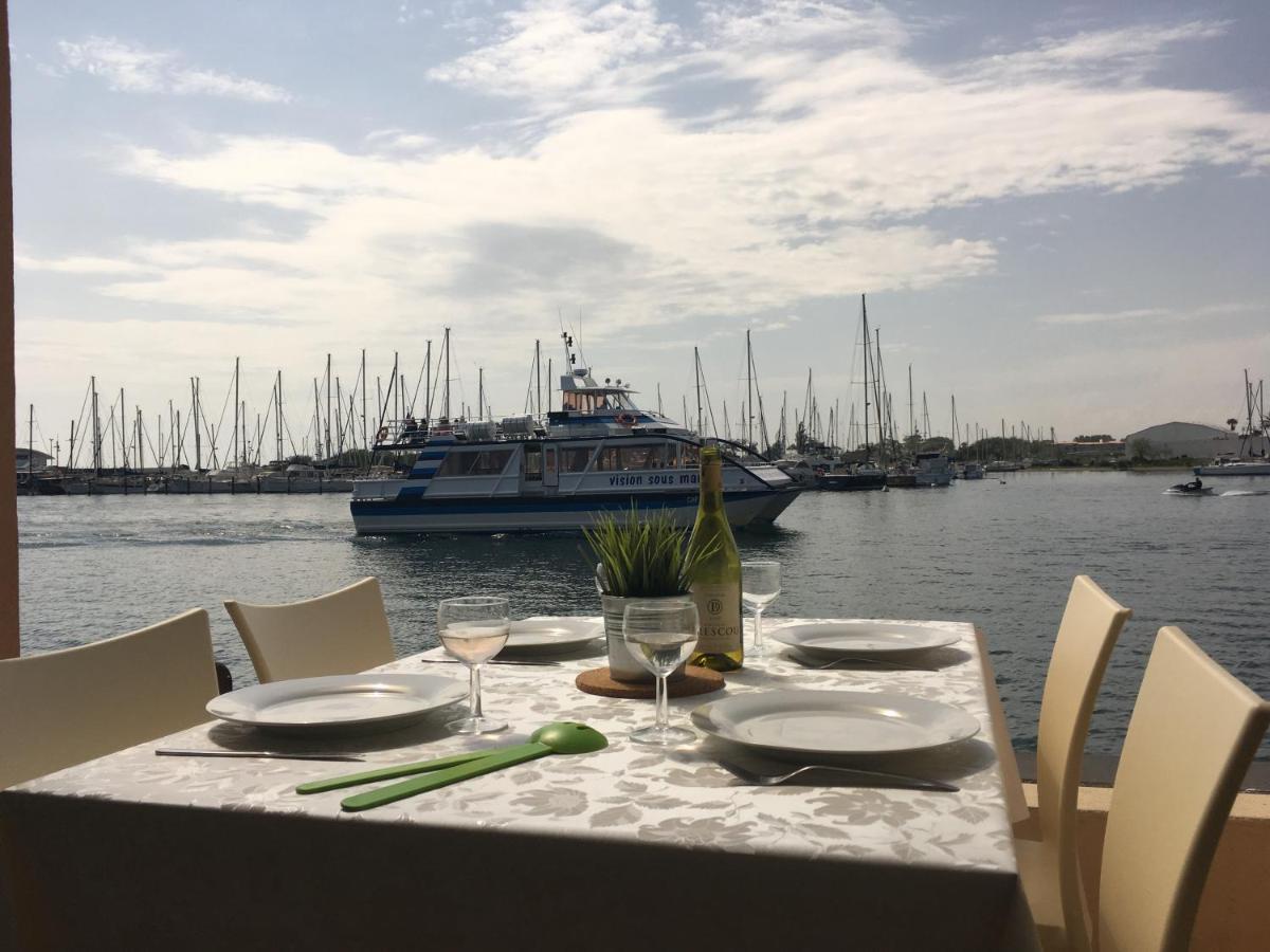 Studio - Les Pieds Dans L'Eau Agreable En Toutes Saisons 4 Couchages - Climatisation - Parking Prive - Piscine Sur Mer - Vue Magnifique Et Rare - Situation Optimum - Les Argonautes - Ile Des Pecheurs - Cap D'Агде Екстериор снимка