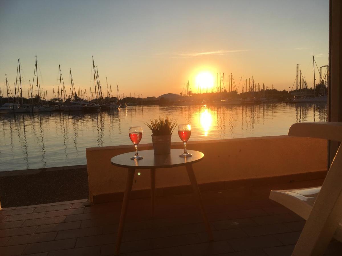 Studio - Les Pieds Dans L'Eau Agreable En Toutes Saisons 4 Couchages - Climatisation - Parking Prive - Piscine Sur Mer - Vue Magnifique Et Rare - Situation Optimum - Les Argonautes - Ile Des Pecheurs - Cap D'Агде Екстериор снимка
