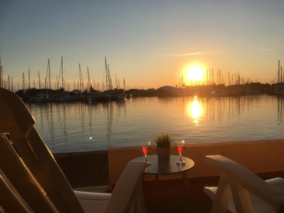 Studio - Les Pieds Dans L'Eau Agreable En Toutes Saisons 4 Couchages - Climatisation - Parking Prive - Piscine Sur Mer - Vue Magnifique Et Rare - Situation Optimum - Les Argonautes - Ile Des Pecheurs - Cap D'Агде Екстериор снимка