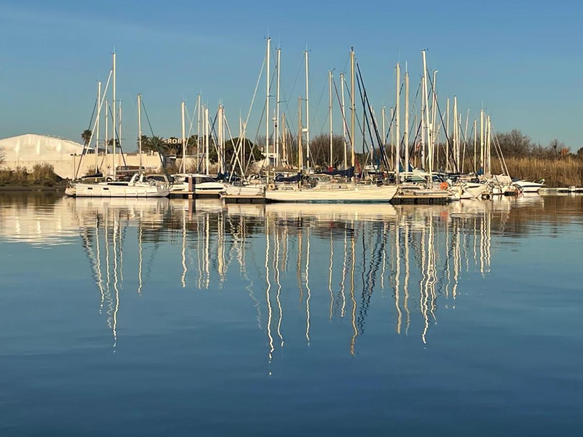 Studio - Les Pieds Dans L'Eau Agreable En Toutes Saisons 4 Couchages - Climatisation - Parking Prive - Piscine Sur Mer - Vue Magnifique Et Rare - Situation Optimum - Les Argonautes - Ile Des Pecheurs - Cap D'Агде Екстериор снимка