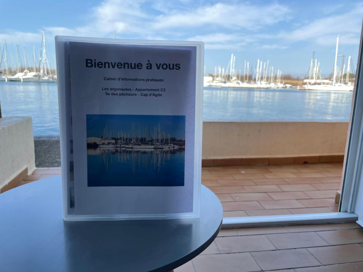 Studio - Les Pieds Dans L'Eau Agreable En Toutes Saisons 4 Couchages - Climatisation - Parking Prive - Piscine Sur Mer - Vue Magnifique Et Rare - Situation Optimum - Les Argonautes - Ile Des Pecheurs - Cap D'Агде Екстериор снимка