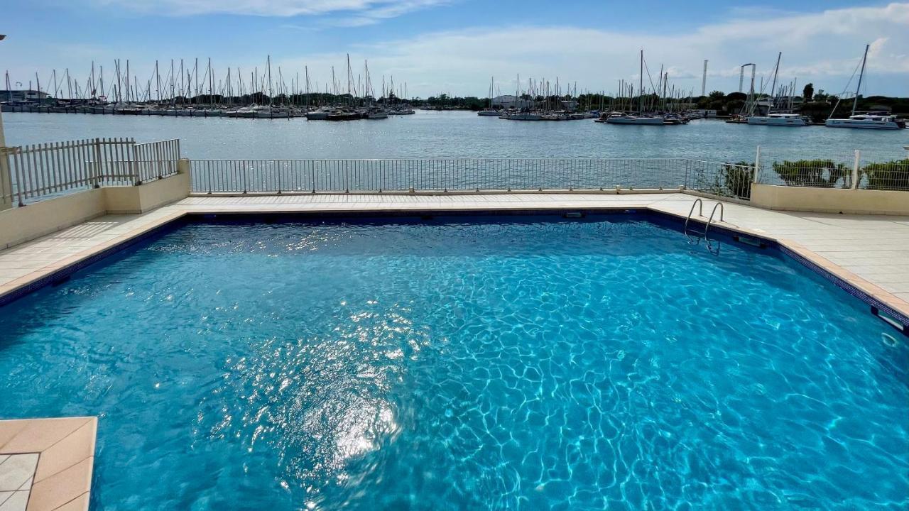 Studio - Les Pieds Dans L'Eau Agreable En Toutes Saisons 4 Couchages - Climatisation - Parking Prive - Piscine Sur Mer - Vue Magnifique Et Rare - Situation Optimum - Les Argonautes - Ile Des Pecheurs - Cap D'Агде Екстериор снимка